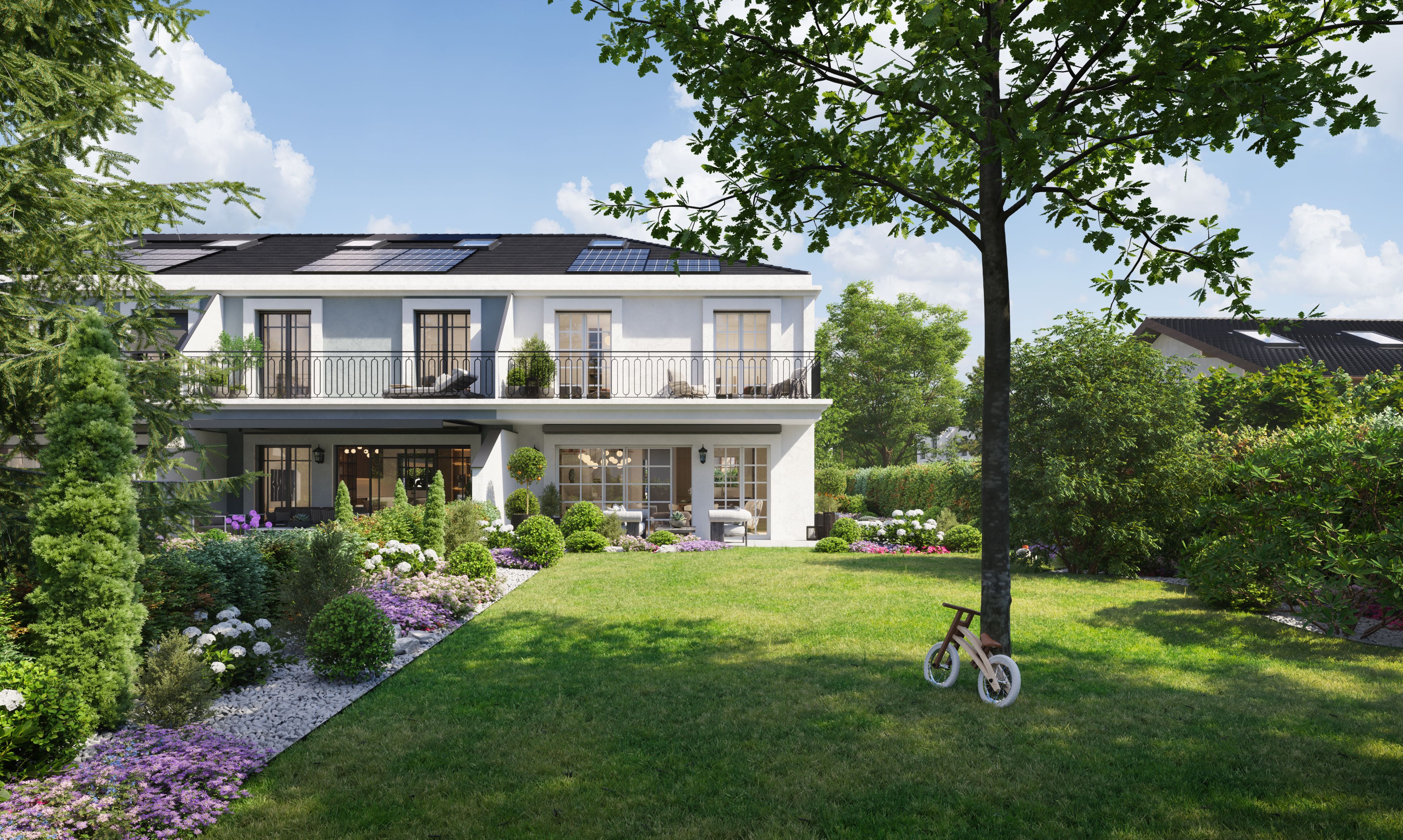 Felix 10 - vue extérieure des villas avec jardins